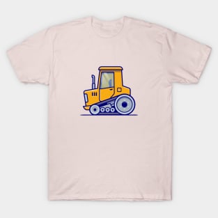 Tractor Vehicle Cartoon Illustration T-Shirt